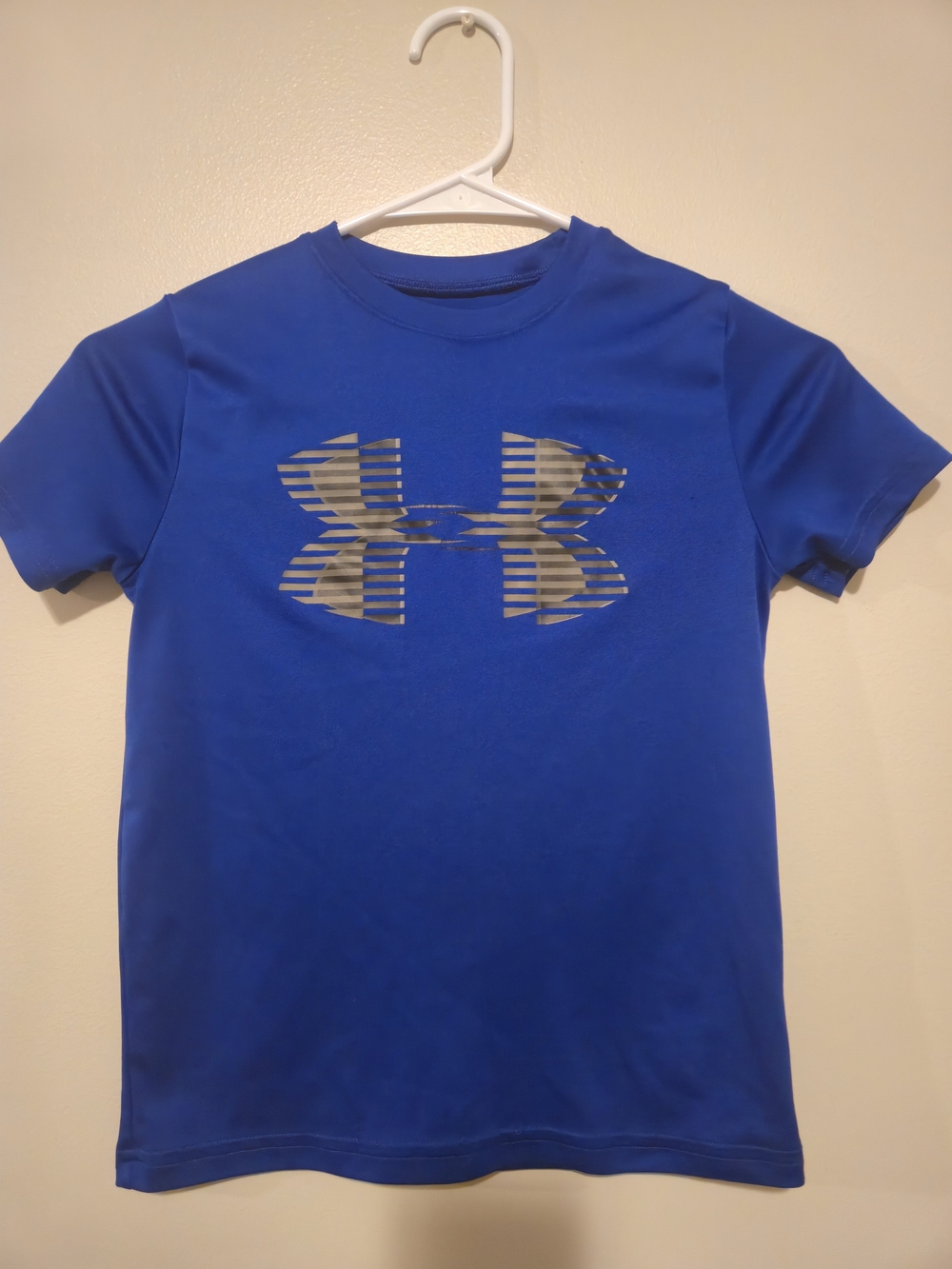 Under Armour Boys' Blue Performance Logo Tee